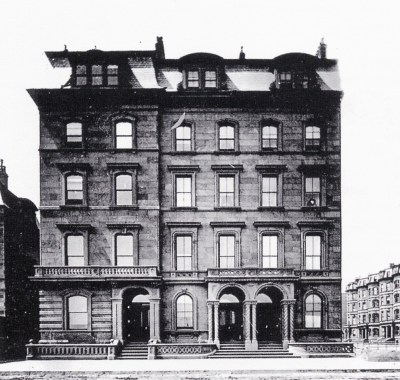 9-10-11 Arlington (ca. 1865), before construction of 8 Arlington; courtesy of Anthony Sammarco