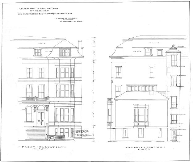 Beac 100 - Front and Rear Elevation - BPL - BW 1