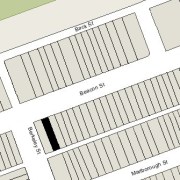 Irregular lot: 24' on Beacon, 25 on Alley 421, 112 ' East-West (2,737 sf)