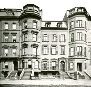 150-154 Beacon (ca. 1867), photograph by Josiah Johnson Hawes, courtesy of the Boston Athenaeum