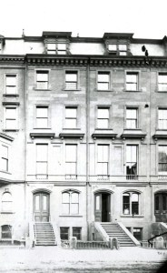 206-208 Beacon (ca. 1867), detail from photograph by Josiah Johnson Hawes, courtesy of the Boston Athenaeum