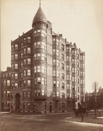 295-297 Beacon (ca. 1890); courtesy of the Print Department, Boston Public Library