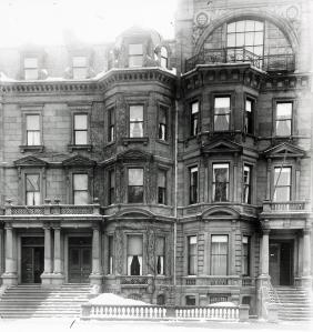 10-12 Commonwealth (ca. 1920), showing remodeling of upper floors of 12 Commonwealth; courtesy of Historic New England
