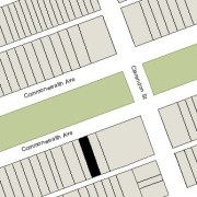 Irregular Lot 28.18' on Commonwealth, 28' on Alley, 124.5' North-South (3,486 sf)