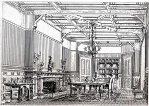 122 Commonwealth, Dining Room, from The Book of American Interiors (1876)