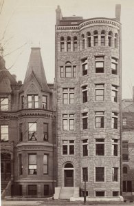 Portion of 182 Commonwealth, shown to the east of 184 Commonwealth (ca. 1889); courtesy of the Print Department, Boston Public Library