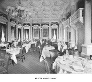 "De Medici Room" dining room of 270 Commonwealth; Architecture and Building, vol. xxvii, no., 1 (3Jul1897)