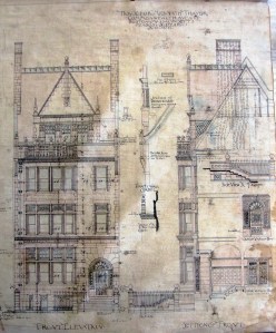 Architect's rendering of 305 Commonwealth; courtesy of the Boston Public Library, Arts Department, Peabody and Stearns Collection, and Grassi Design Group, Inc.