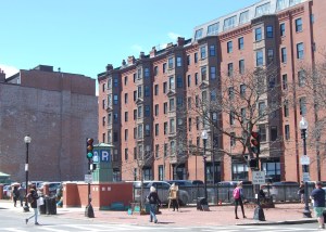 Parking lot at the corner of Newbury and Dartmouth (2015)