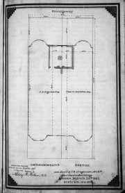 Plan of easement for room at rear of 8-10 Commonwealth, drawn by Snell and Gregerson, March 1863; Suffolk County Deed Registry, Book 825, p. 195.