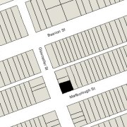 Irregular Lot 49.37' on Gloucester, 57' on Marlborough, with inset at Northeast corner (2,821 sf)