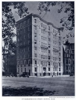 137 Marlborough (ca. 1926); Achievements of New England Architects and Engineers (Lewis J. Hewitt, 1927)