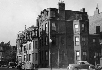 3-7 Gloucester, looking north (ca. 1942), photograph by Bainbridge Bunting, courtesy of The Gleason Partnership