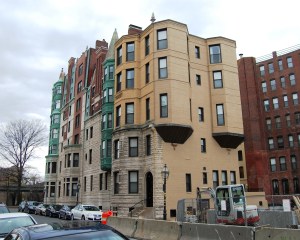 459 Marlborough and 10 Charlesgate East, Marlborough and west façades (2014)