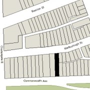 Irregular Lot: 26' on Commonwealth and 26.07' on Marlborough (4,038 sf)