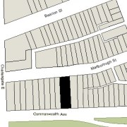 Irregular Lot: 46.03' on Commonwealth and 46.12' on Marlborough (6,919.10 sf)