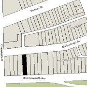 Irregular Lot: 30' on Commonwealth and 30.08' on Marlborough (4,206.66 sf)