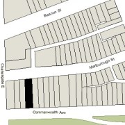 Irregular Lot: 32' on Commonwealth and 32.08' on Marlborough (4,414.67 sf)