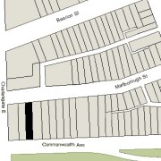 Irregular Lot: 28' on Commonwealth and 28.08' on Marlborough (3,801.5 sf)