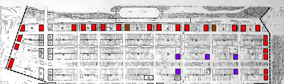 Color-enhanced detail from map showing