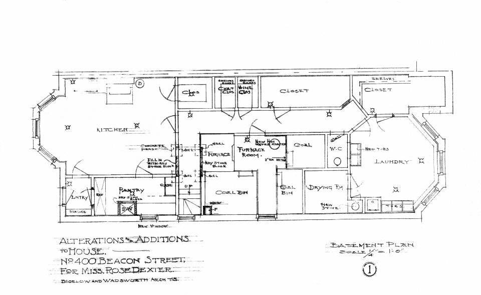 Basement floor plan (1910)