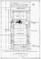 Architectural rendering of new front entrance to 400 Beacon (1910), by Bigelow and Wadsworth; courtesy of the Boston Public Library Arts Department