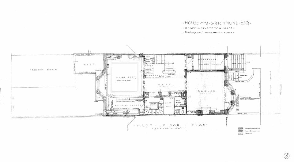 310 Beacon (1903), first floor plan