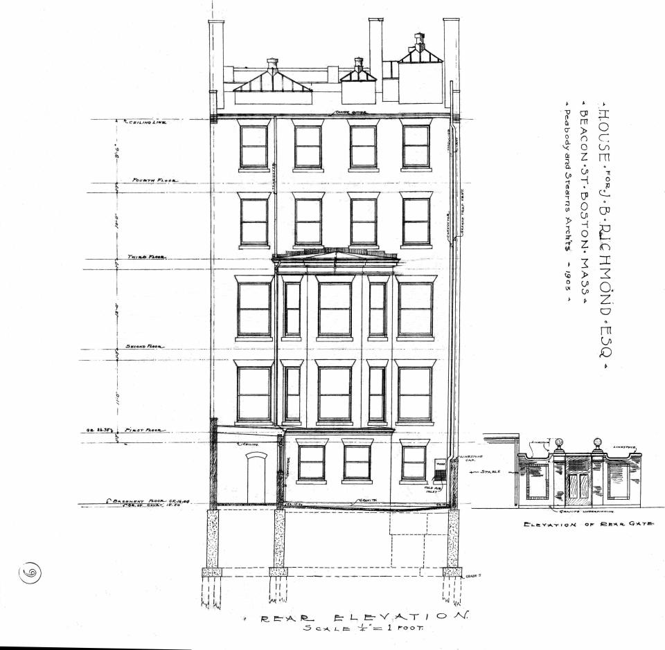 310 Beacon (1903), rear elevation